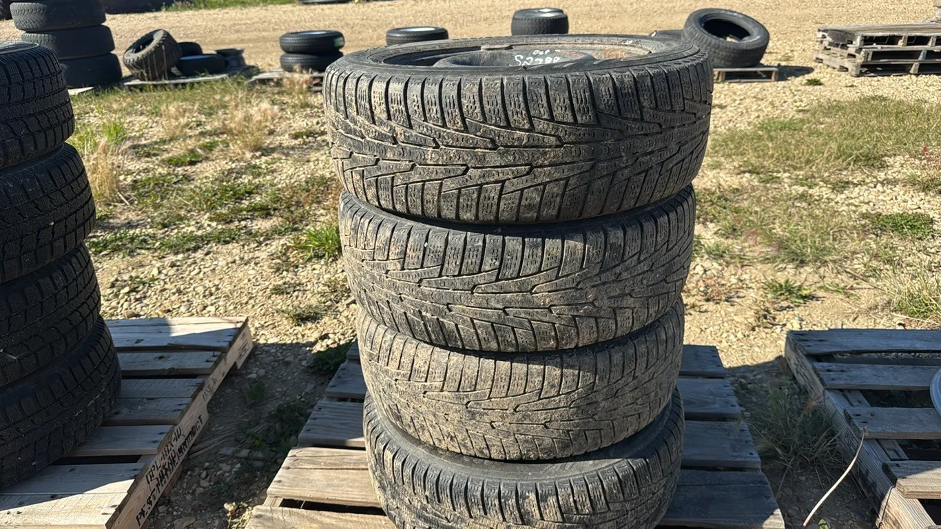 4 Nokian Hakkapeletta Tires 205-60 R16 Mounted on Rims (P10-R10-S2288)