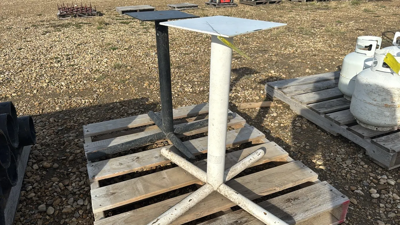 Steel Table Base x2, Marked 13 (P10-R7-E-S2042)