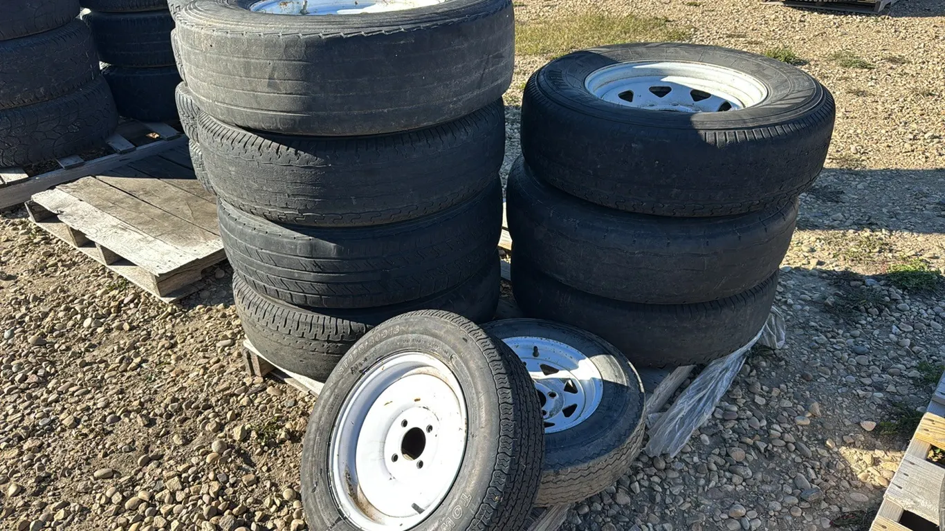 8 Bolt 16" Trailer Rims, Tires No Good, 2 Small- 4 Bolt & 5 Bolt (P10-R10-E-S2042)