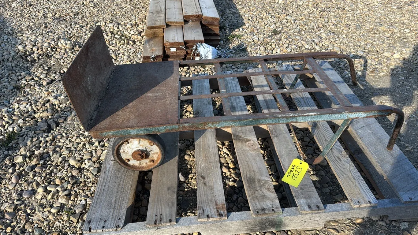 Vintage Hand Truck From Old Rail Road Station (P10-R5-W-S2321)