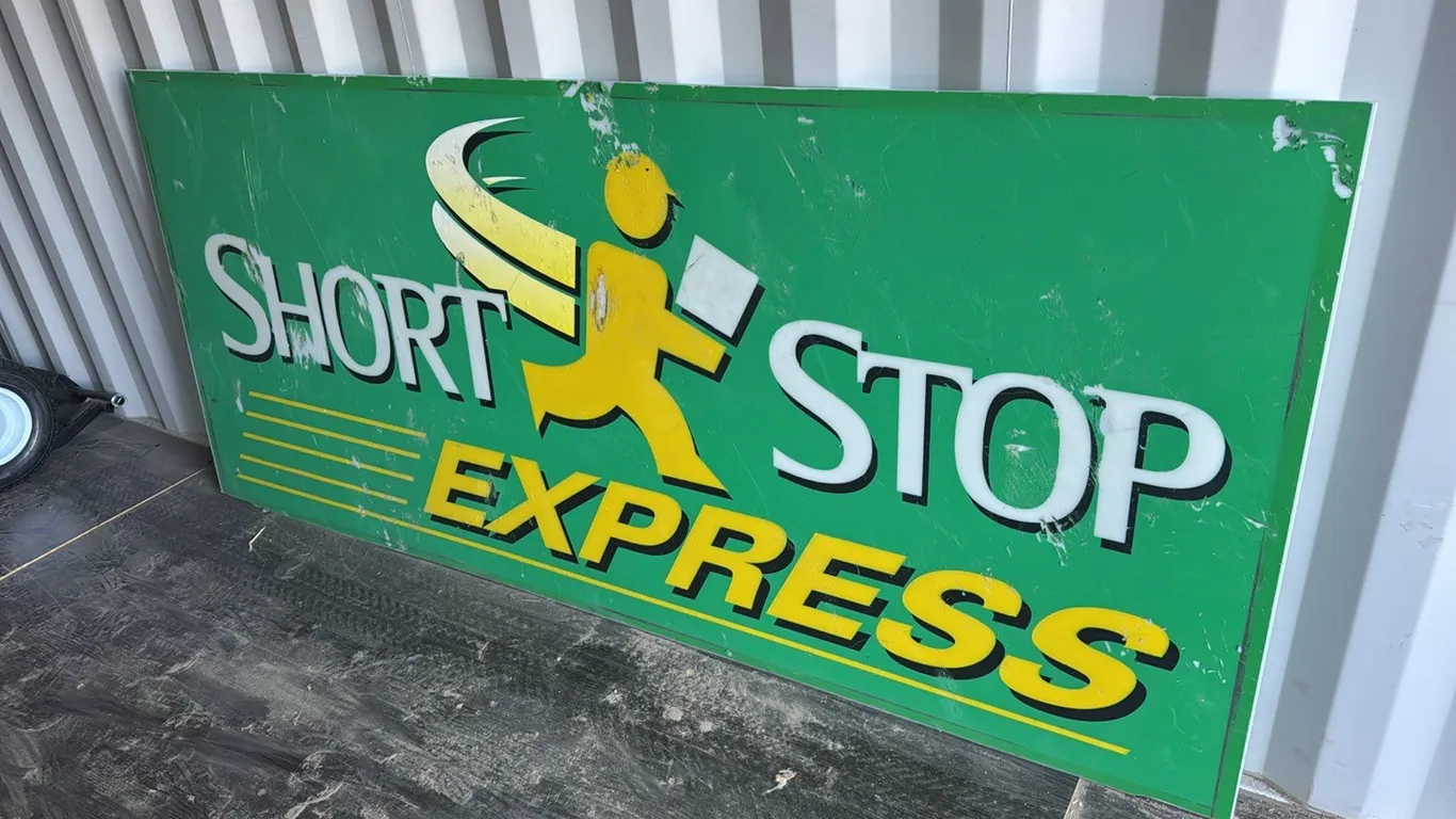 4' x 8' Fas Gas Short Stop Express Sign (P10-SCC-S24)