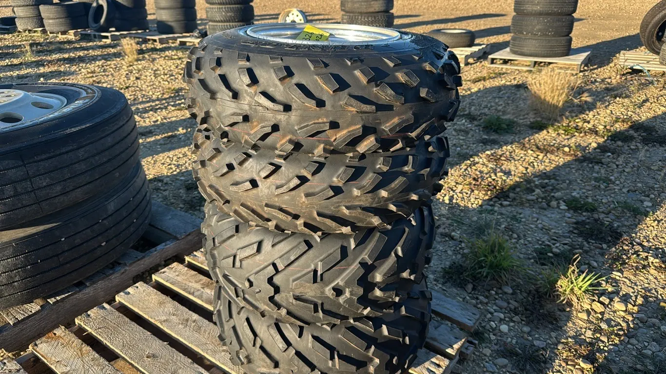 4 Qty Quad Rims/Tires, Kawasaki Take Offs (P10-R10-E-S2326)