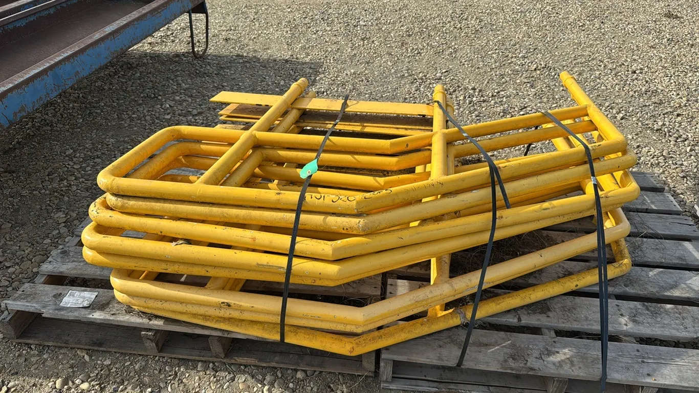 8 Safety Metal Stair Guard Handrails, Marked 154 (P10-R5-E-S11)