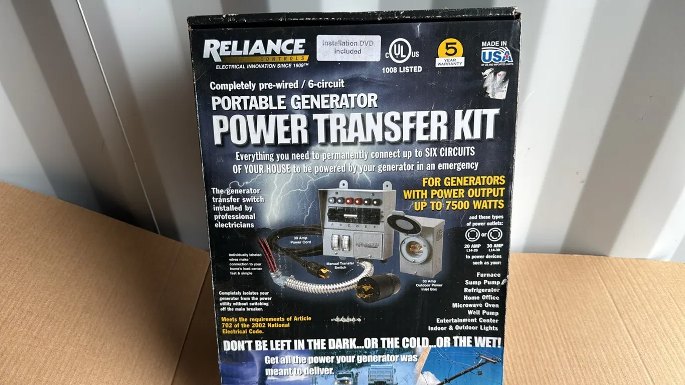 Reliance Power Transfer Kit, Seller States New (P10-SCB-S84)