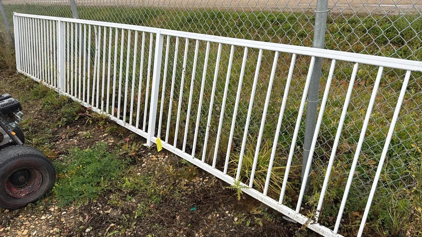 20' Section of Aluminum Deck Railing, Marked 31 (P10-R1-S299)