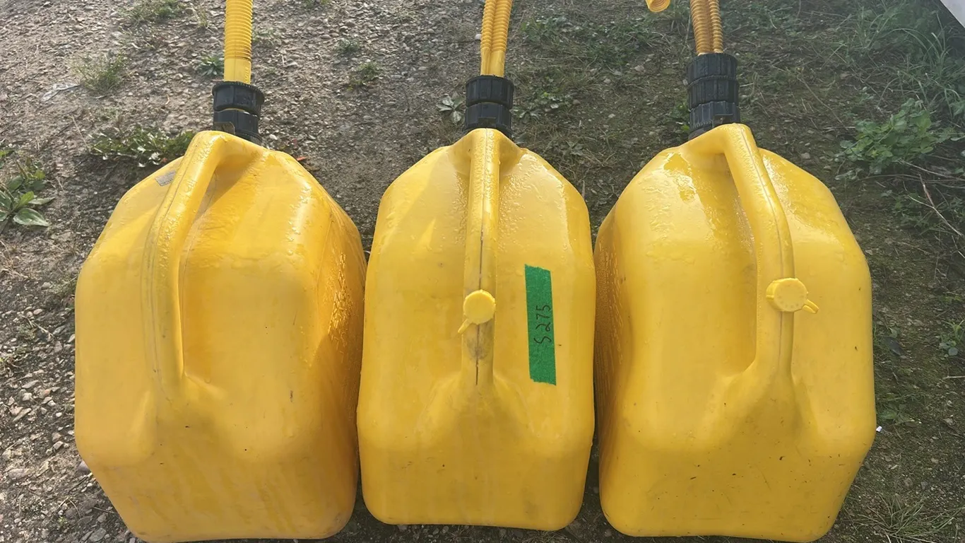 3 Diesel Jerry Cans (P9-Out-J-S275)