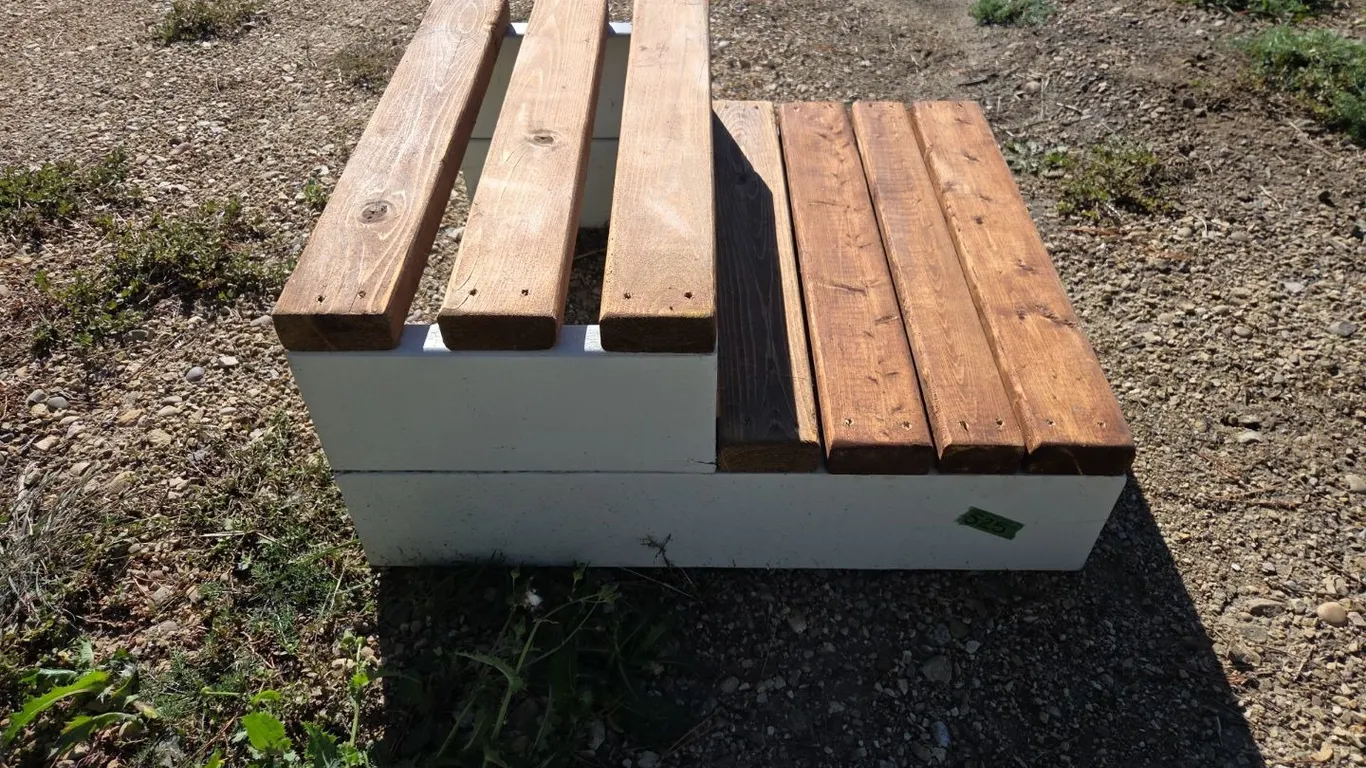 Medium Size Step Stool Marked Q (P9-Out-S25)