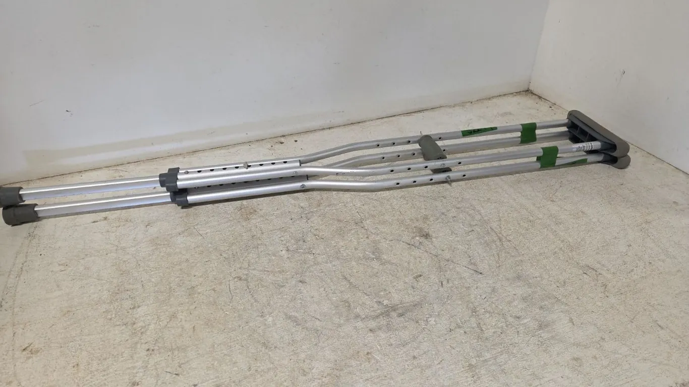 Aluminum Crutches, Guardian, Adult, Marked 17 (P9-M-S2279)