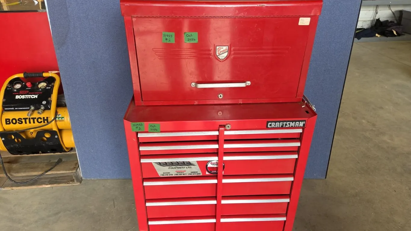 Rolling Tool Cabinet Top & Bottom c/w Contents & Keys, Marked 2 (P9-FL-S1955)