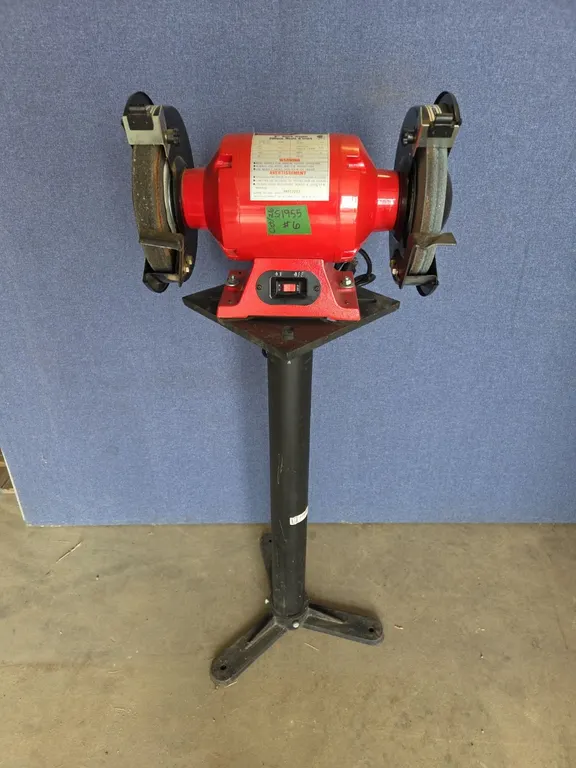 Westward 8" Bench Grinder on Stand, Marked 6 (P9-FL-S1955)