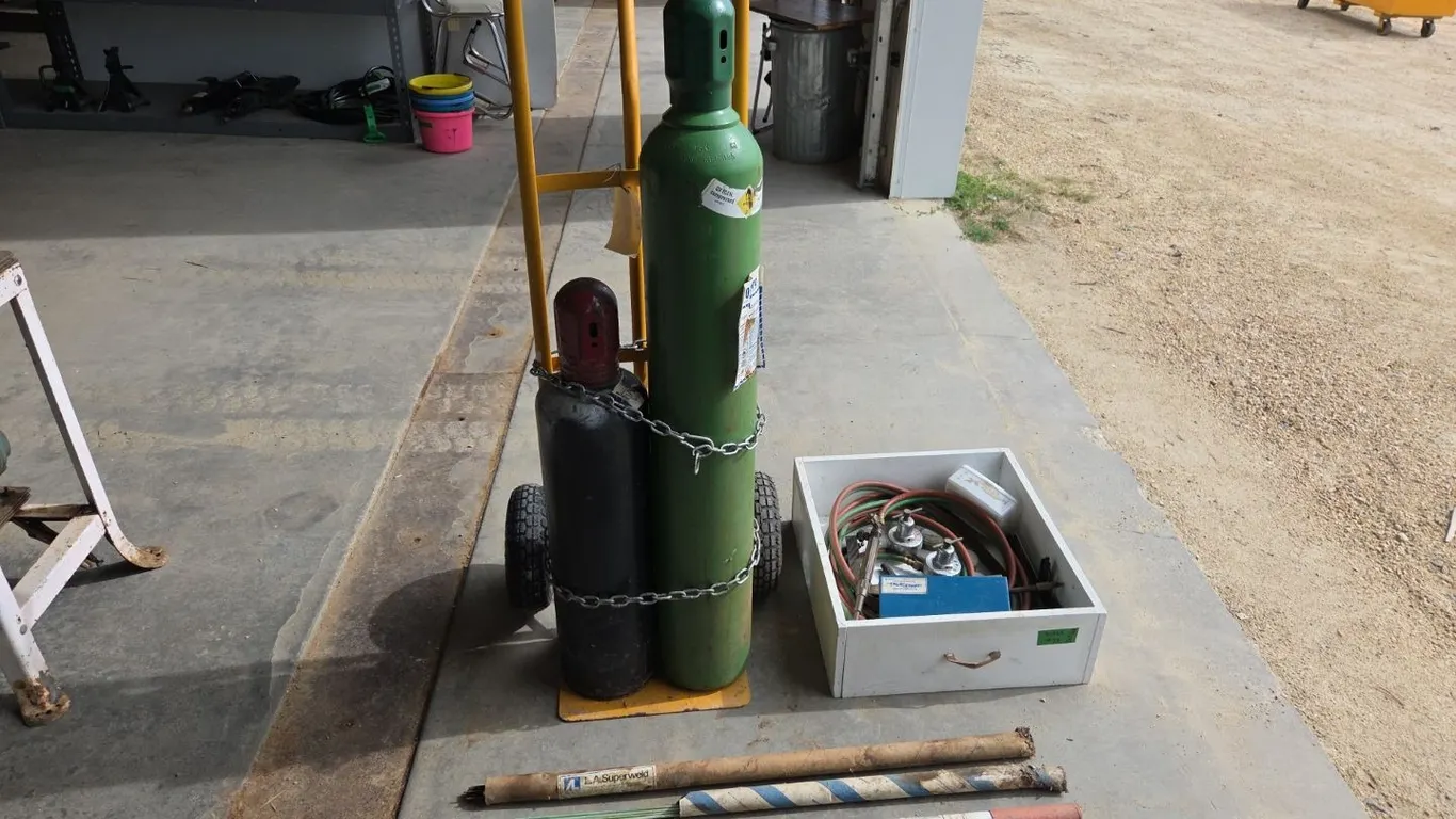 Oxygen & Acetylene Torch & Accessories, Marked 73 (P9-Y-S1955)