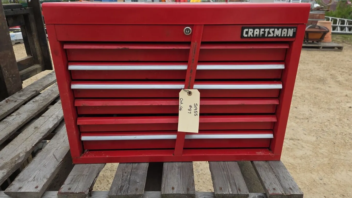 Craftsman Tool Box c/w All Contents & Keys, Marked 87 (P9-A1-S1955)