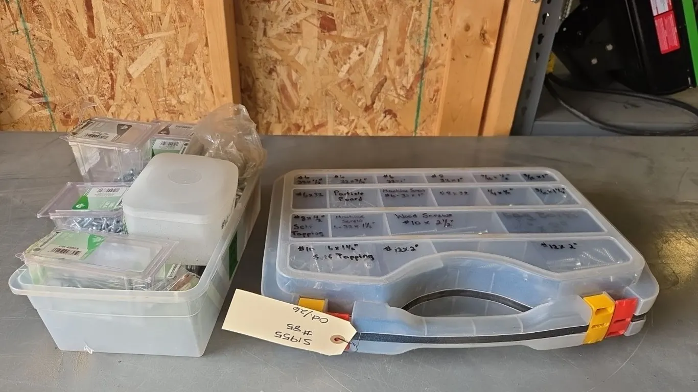 2 Boxes w/Assorted Screws, Marked 85 (P9-A-S1955)