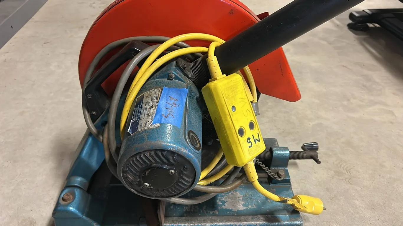 Continental Cut Off Saw 14" Model 130814, Works as Per Seller, Marked 68 (P9-K-S11)
