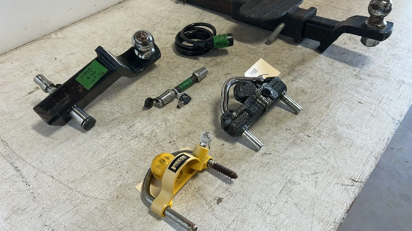 Assortment of Hitches, Pins, Locks & Keys, Item 26 (P9-H-S1955)