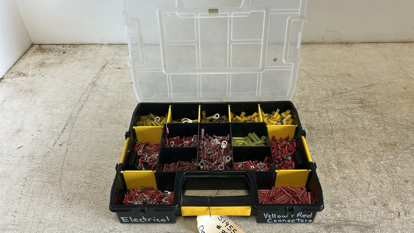 Box of Yellow & Red Electrical Connectors, Item 39 (P9-H-S1955)