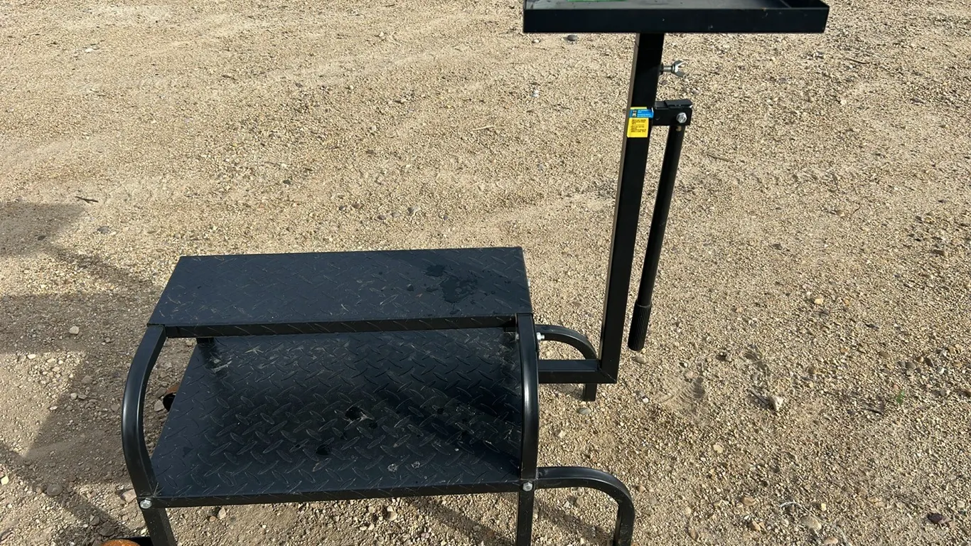 2 Step Steel Work Stand, Item #64 (P9-Out-I-S1955)