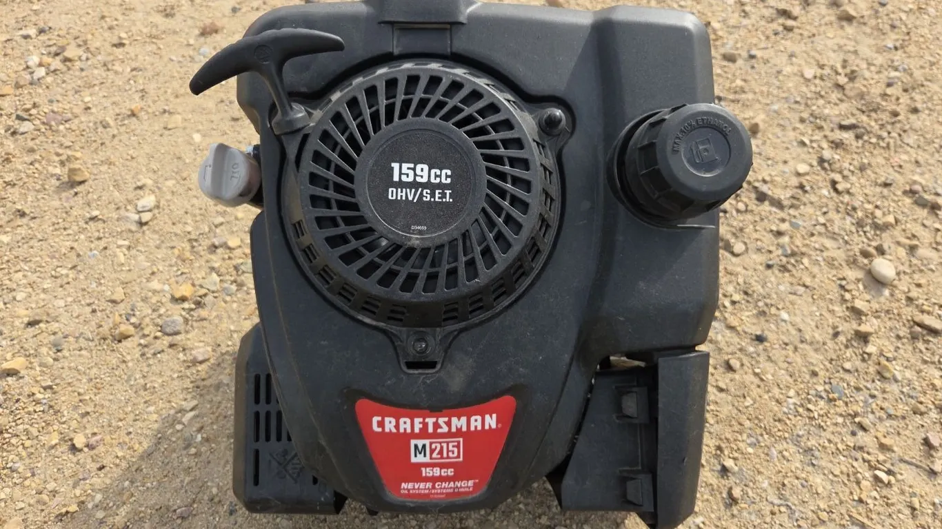 Craftsman 159cc Lawnmower Engine Ran when Pulled, Marked 11 (P9-Out-G-S2314)