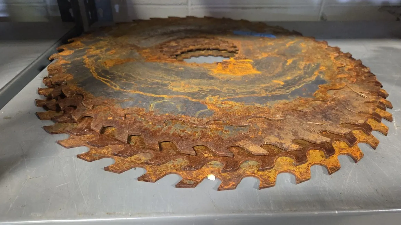 4 Saw Blades 20-1/2" Diameter, Marked 91 (P9-Out-H-S11)