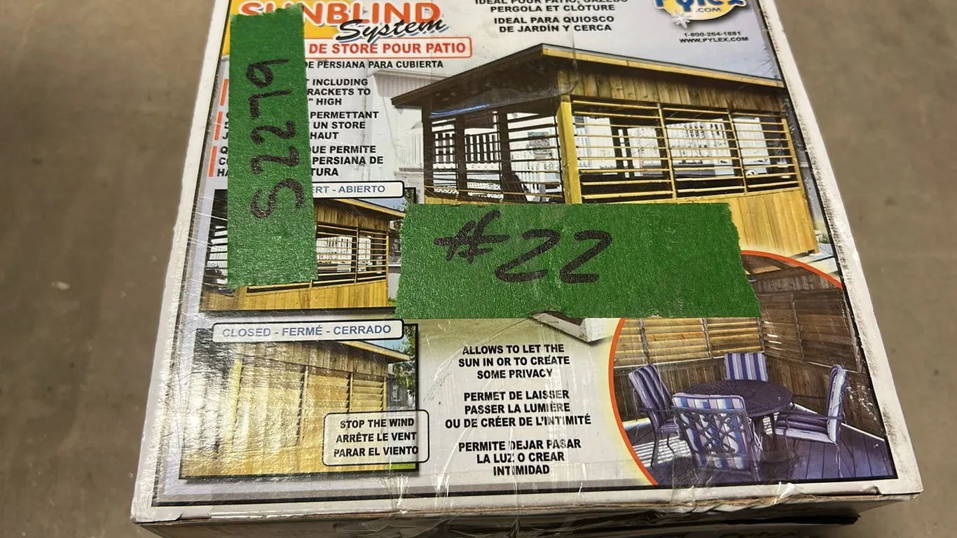4 Qty Louvers Privacy Deck Sunblind Hardware Kit, Marked 22 (P9-U-S2279)