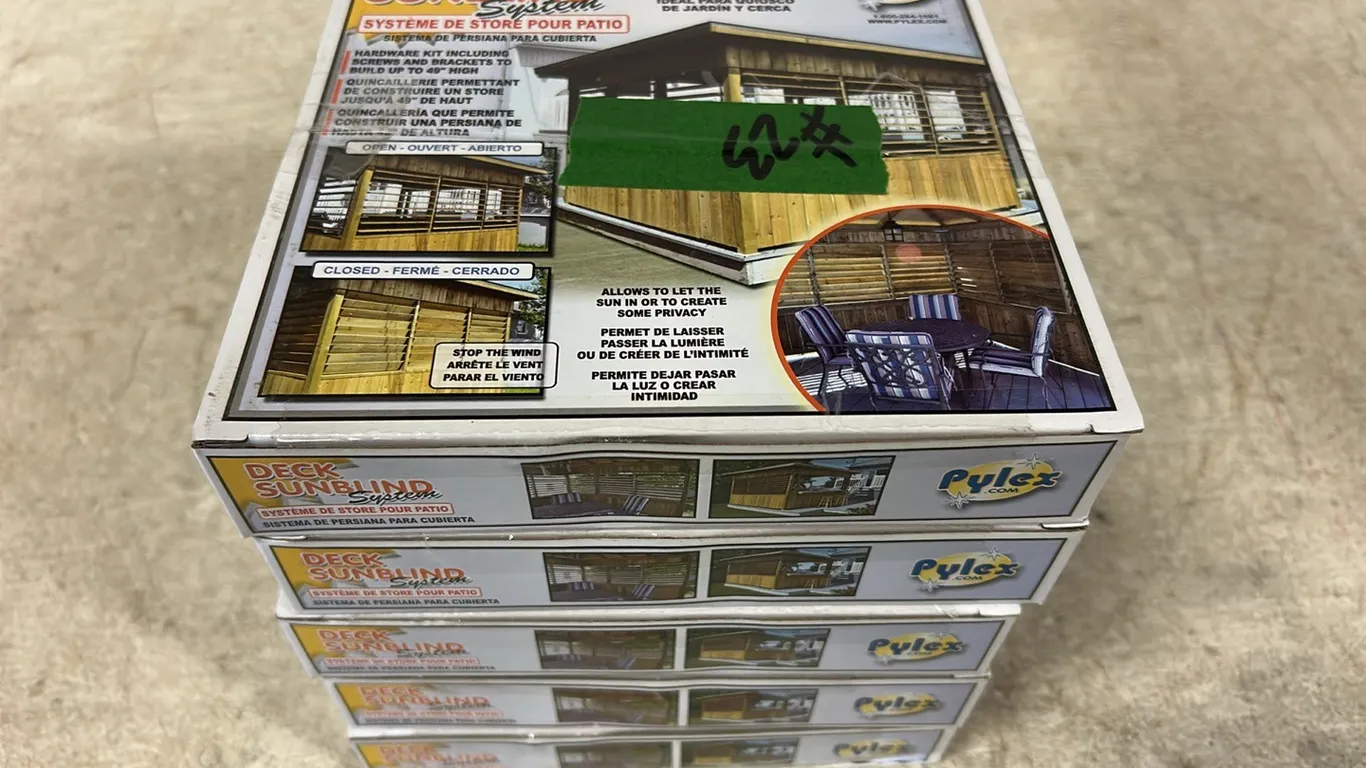 5 Qty Louvers Privacy Deck Sunblind Hardware Kit, Marked 23 (P9-S-S2279)