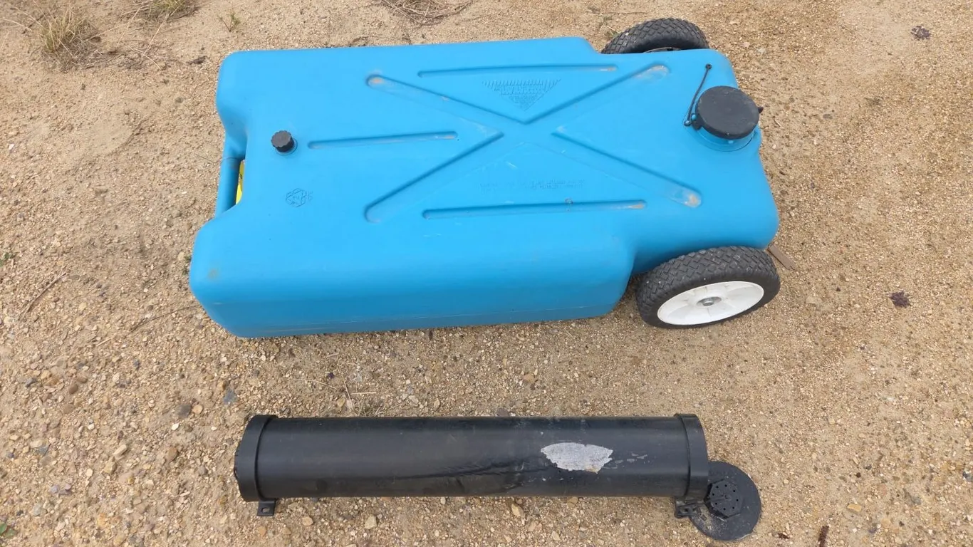 Portable RV Waste Tank, RV Hose Storage (P9-Out-C-S299)