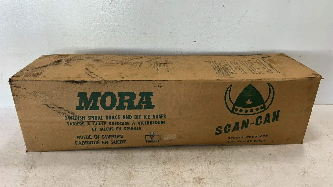 Mora Swedish Spiral Brace and Bit 8" Hand Ice Auger, New As Per Seller, Item #4 (P2-WWS3-S2107)