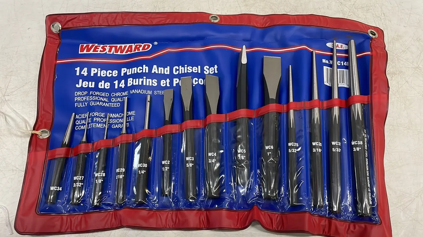 Westward Punch & Chisel Set, New As Per Seller, Marked #4 (P2-EWT1-S39)
