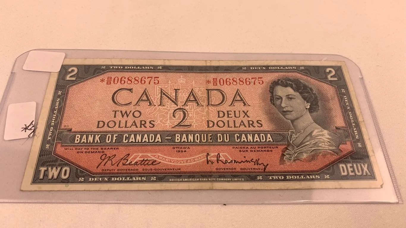 $2 Starred Bill, 1954 Series, Item #7 (P6-S2162)