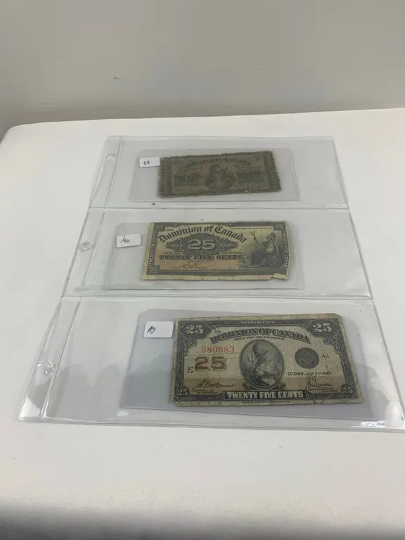3 - .25 Cent Bills, Item #28 (P6-S2162)