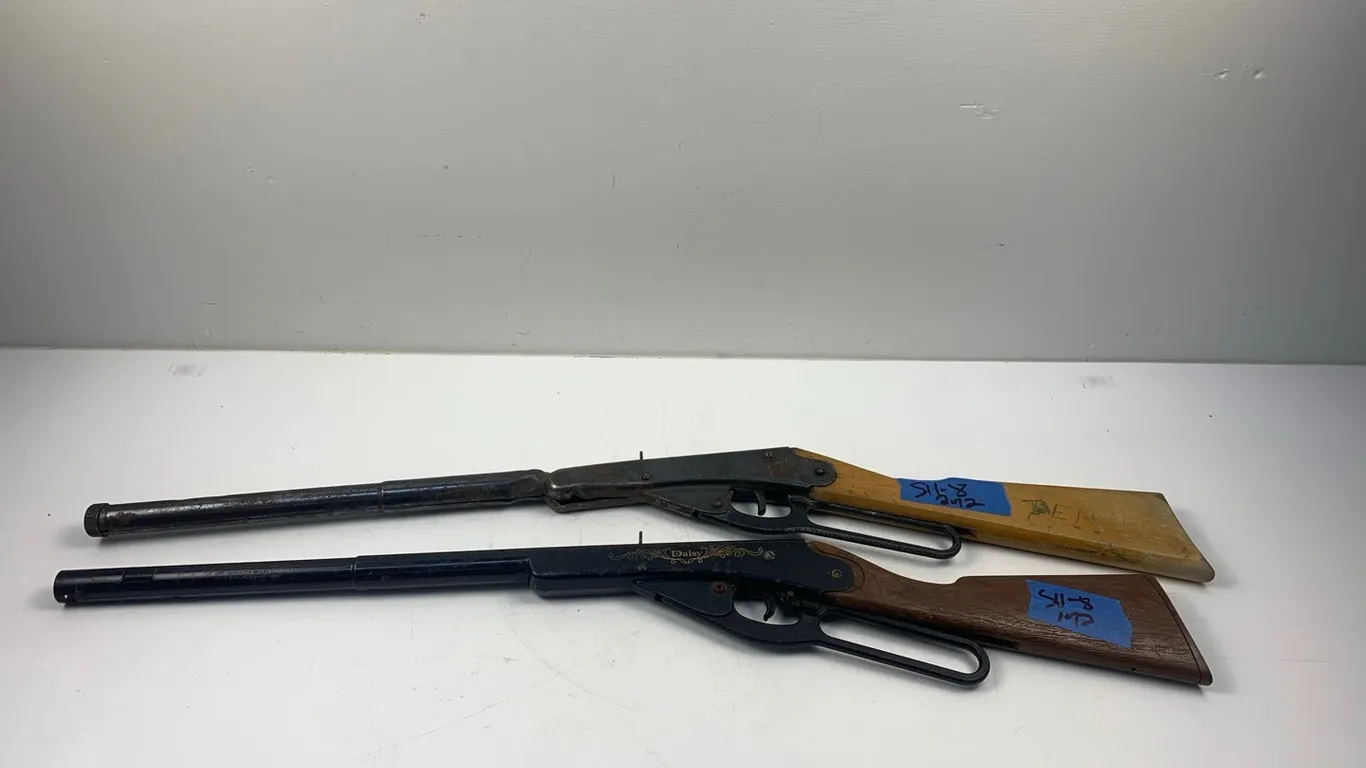 2 Vintage Daisy Lever-Action Air Rifles, Marked 8 (P6-S11)