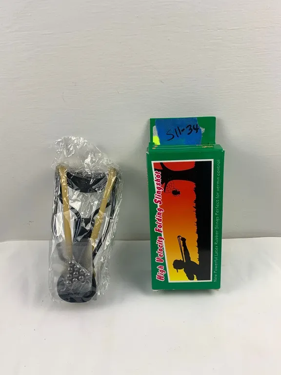 High Velocity Sling Shot, New In Package, Marked 134 (P6-S11)