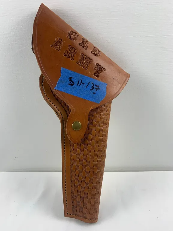 Large Leather Holster Old Army, Marked 137 (P6-S11)