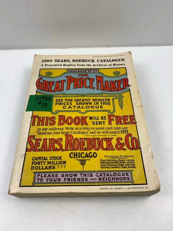 1908 Sears, Roebuck Catalogue Replica, Lot 19 (P6-S1955)