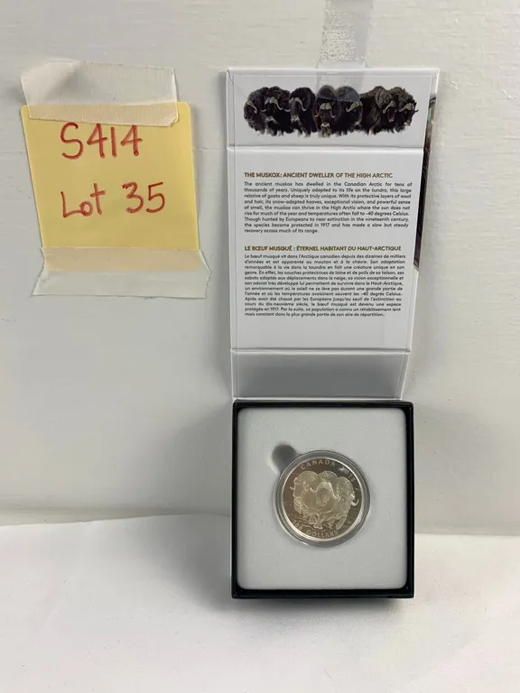 Silver 99.99% $100.00 Canadian Coin 2015 The Muskox, Item #35 (P6-S414)