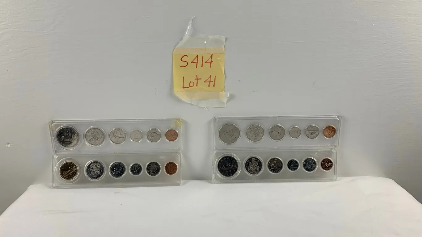 Birth Sets 1975, 1976, 1979, 1995, Not Silver, Item #41 (P6-S414)