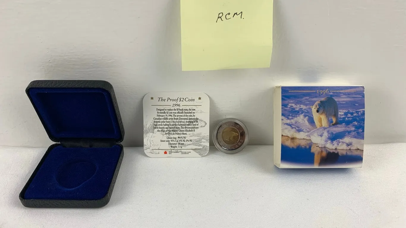 1996 Proof $2.00 Coin, RCM, Item #9 (P6-S1656)