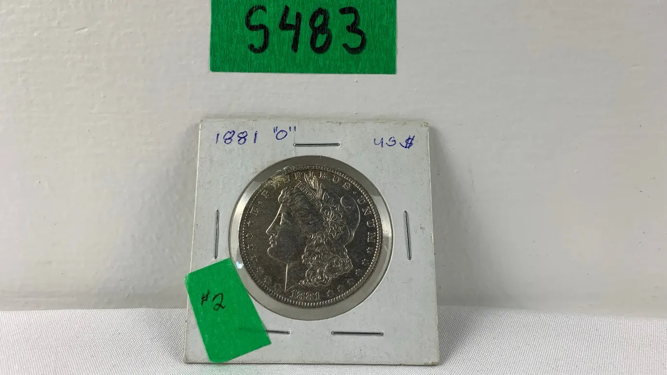 1981 Morgan "O" Silver Dollar, Lot #2 (P6-S483)