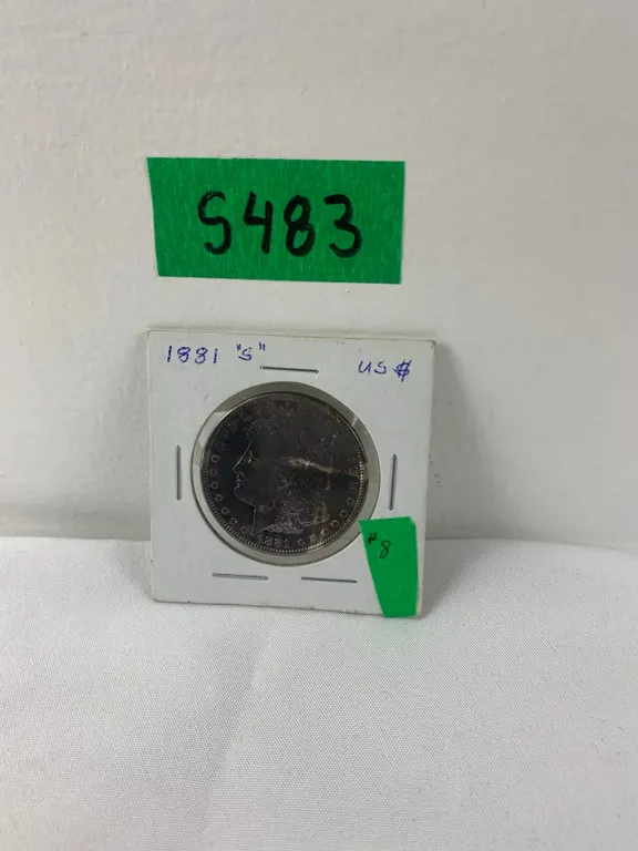 1981 Morgan "S" Silver Dollar, Lot #8 (P6-S483)
