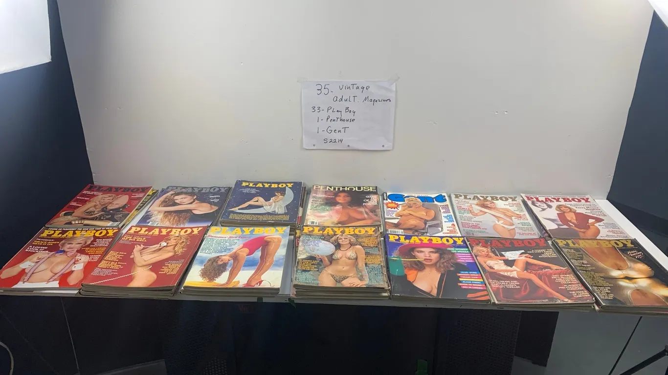 35 Vintage Adult Magazines, Must be 18+ To View and Purchase (P6-S2214)