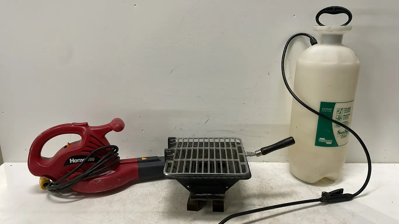 Sprayer with Pump, Home Light Electric Blower and Small Hibachi BBQ (P3-SWT2-S1999)
