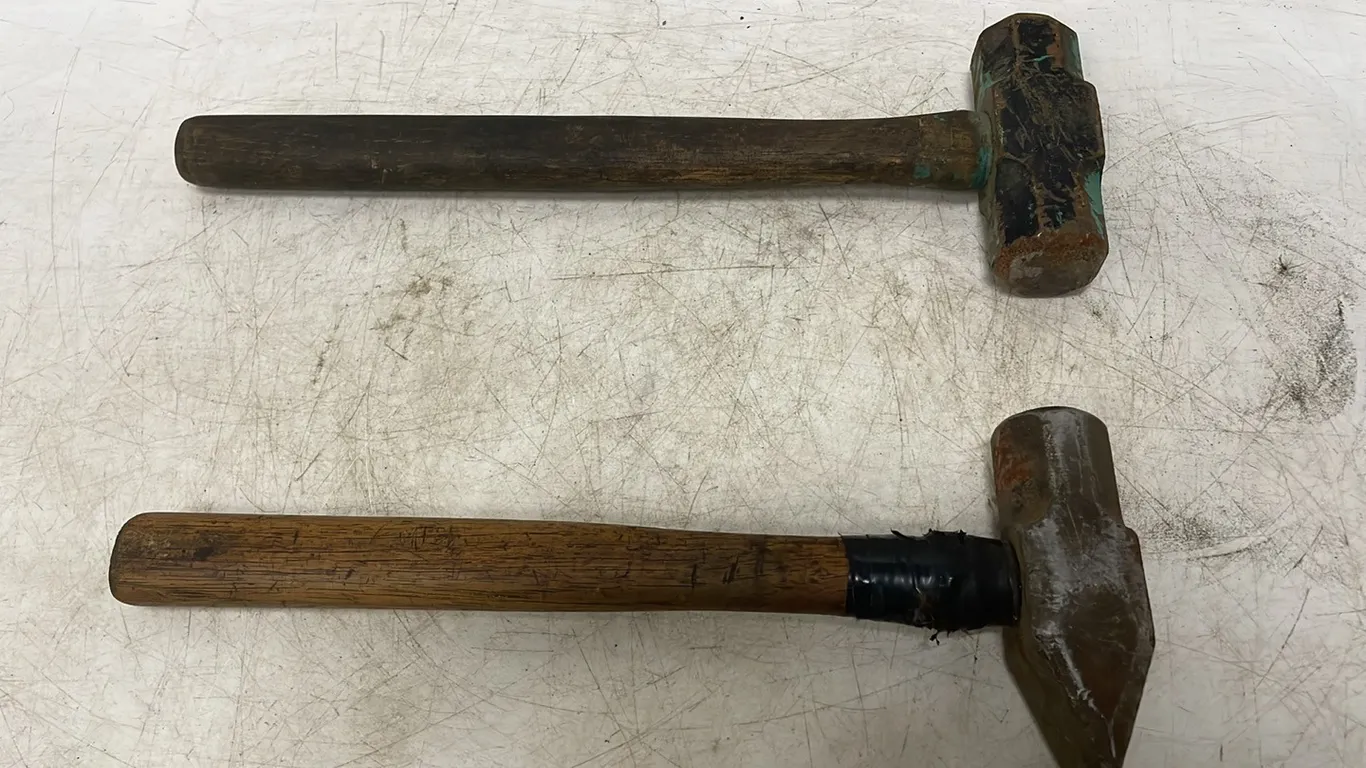 2 Black Smith Hammer/Cross Peen, Marked 28 (P3-WWS8-S11)