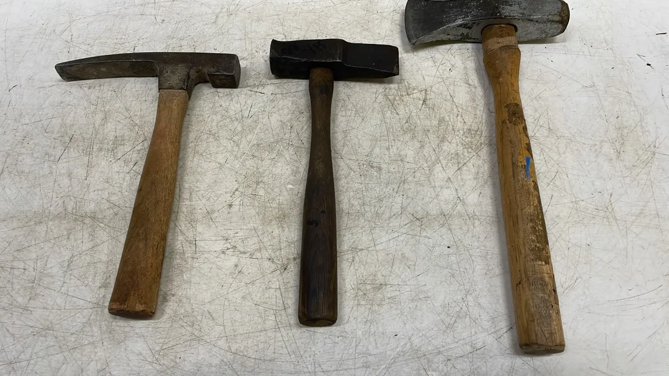 3 Masonry and Striking Hammers, Marked 100 (P3-R1T2-S11)