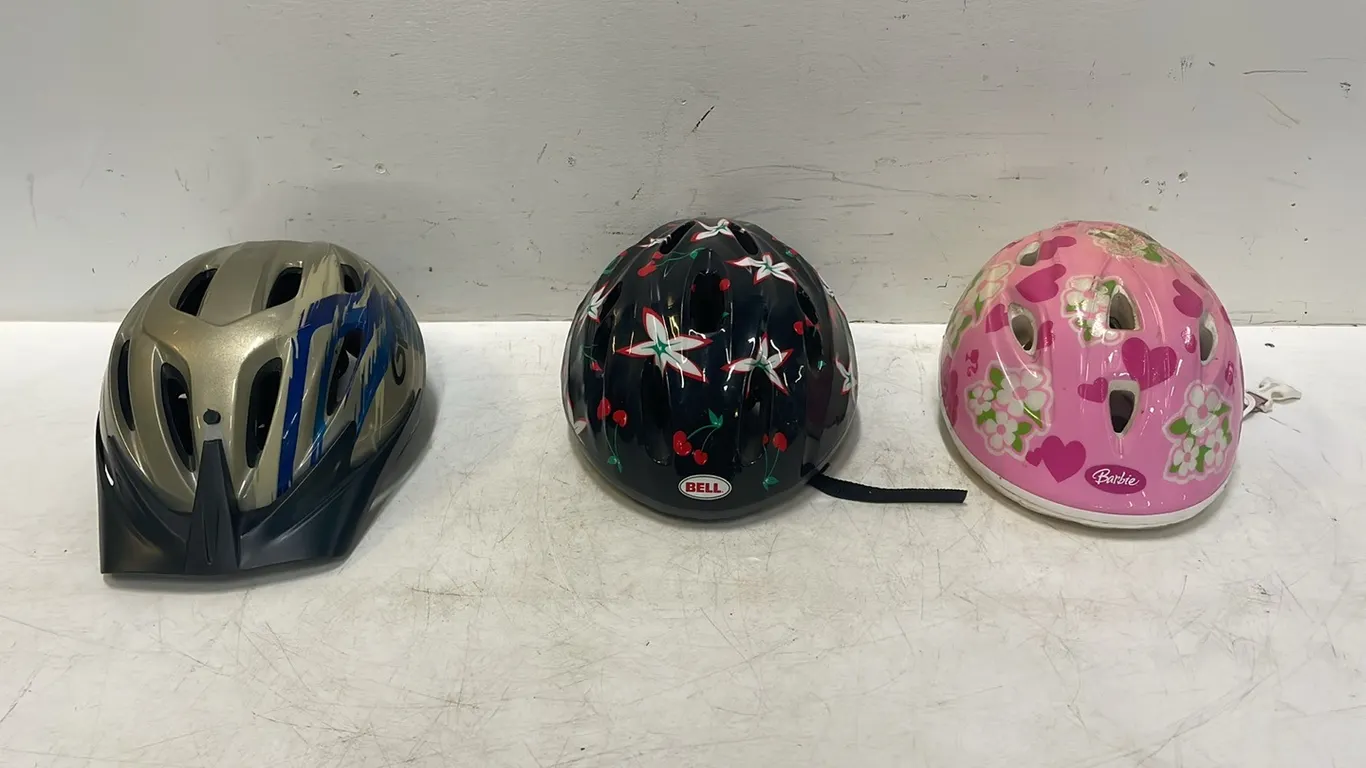Various Adult and Children's Bike Helmets, Item #12 (P3-R3T6-S483)