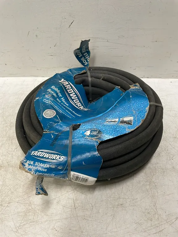 Yardworks 50' x 1/2" Rubber Garden Hose, New As Per Seller, Item #39 (P3-R1T7-S483)
