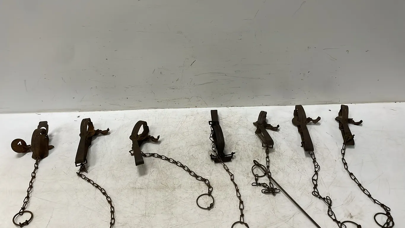 7 Vintage Victor Trappers Traps, Item #9 (P3-SWT2-S1028)