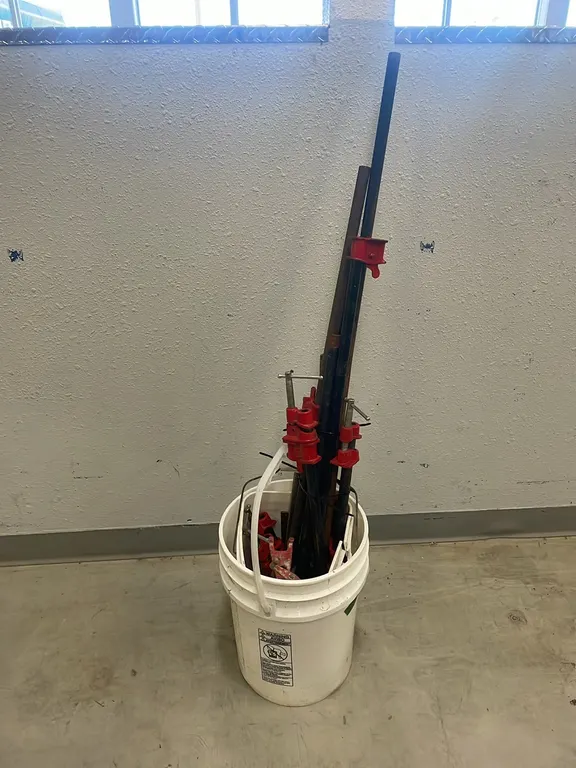 Bucket of Assorted Carpenter Clamps, Item #24 (P3-NWFL-S1028)