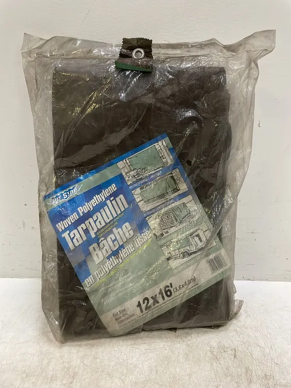 12' x 16' Tarp Brown, Item #18 (P3-R1T10-S2212)