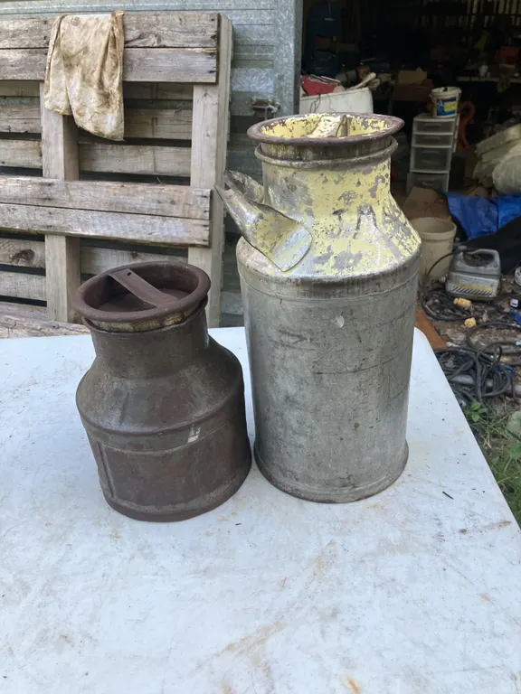 2 Small Cream Cans (P3-SWS2-S285)