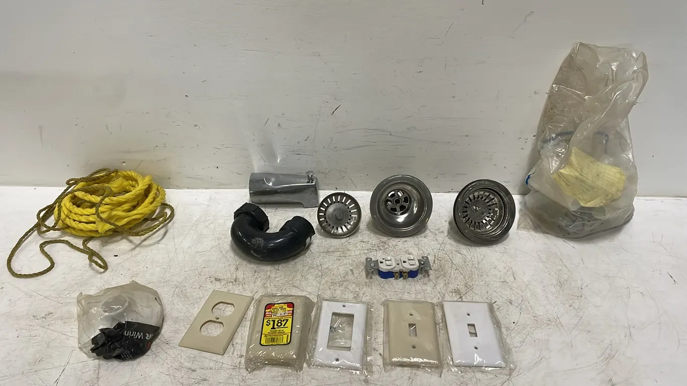 Kitchen Drains, Plumbing and Electrical Supplies, Item #20 (P3-R2T3-S2303)